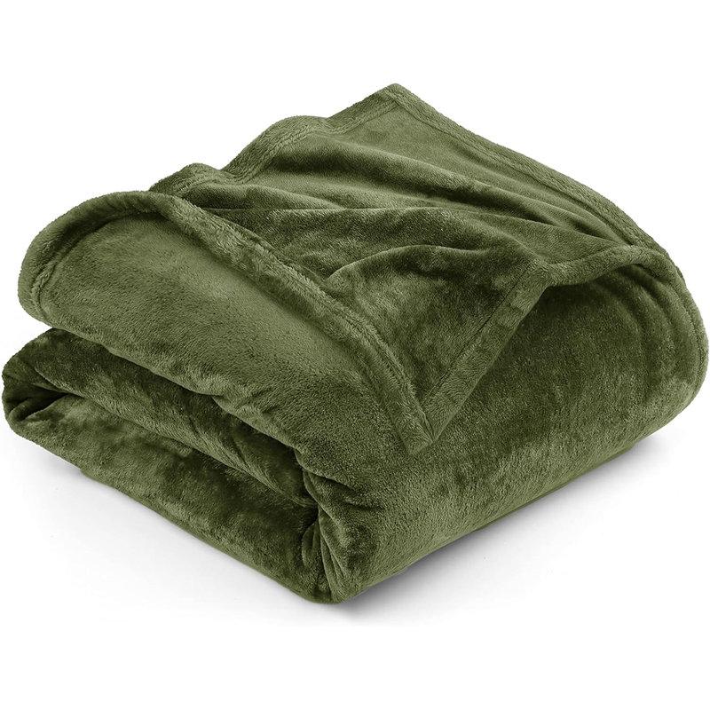 Prime Linens Weighted Throw Blanket, Single, Green