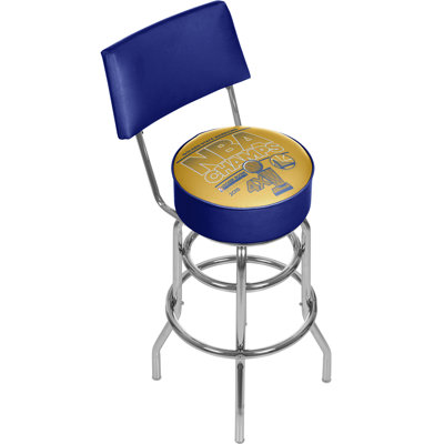 NBA Swivel Upholstered Counter Stool with Metal Frame