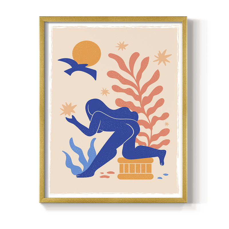 Matisse CECLXV, reproduction encadrée - bois massif, H 28 po x l 22 po, Or