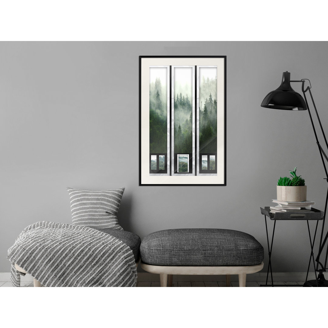 Gerahmtes Poster Eternal Forest – Triptych