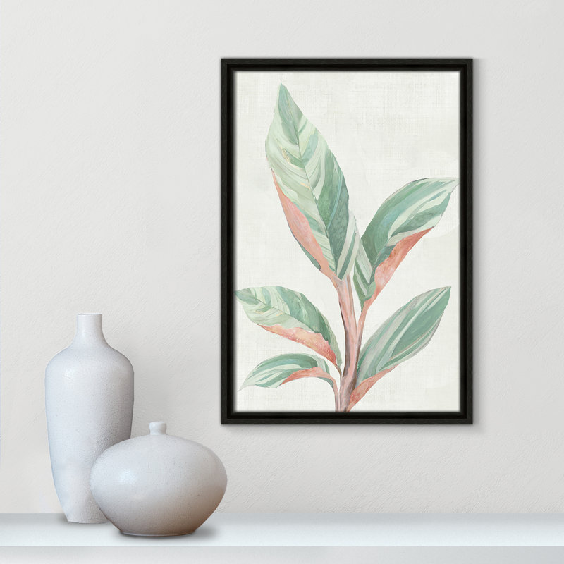 Gingembre II - reproduction d'art, Toile avec cadre espresso, H 19,5 po x l 13,5 po x P 2 po