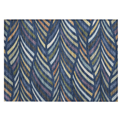 Machine Washable Indoor/Outdoor Chantille ACN2475 Mid-Century Modern Rug