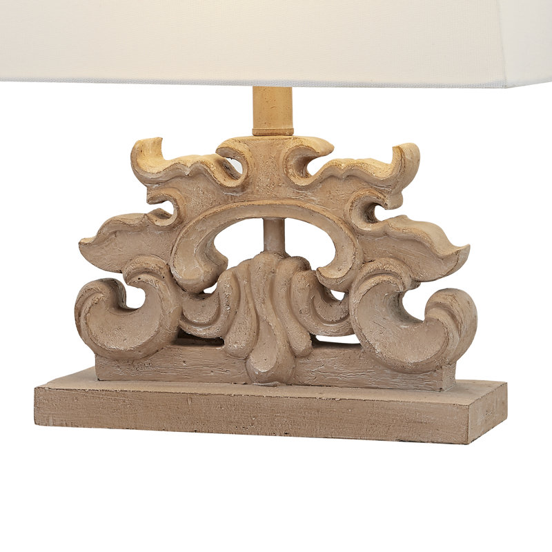 Lampe de chevet brune 17,75 "Skidmore
