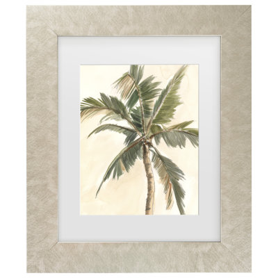Bolog Ethan Harper Antique Watercolor Palm Study II Matted Framed Art