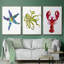 Homard, impression sur toile 3 pièces-91891005-91891004