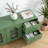 70.9" Modern Green TV Stand with Storage, Arched Glass Doors & Drawers, Multi-Use Sideboard Buffet Cabinet-1654399419