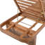 Chaise longue d'extérieur inclinable avec coussin