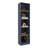 Bookcase with Open Storage Shelf