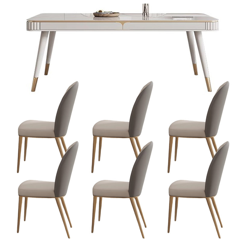 Ensemble de table de salle à manger Modern, H 29,92 po x L 70,86 po x l 31,49 po