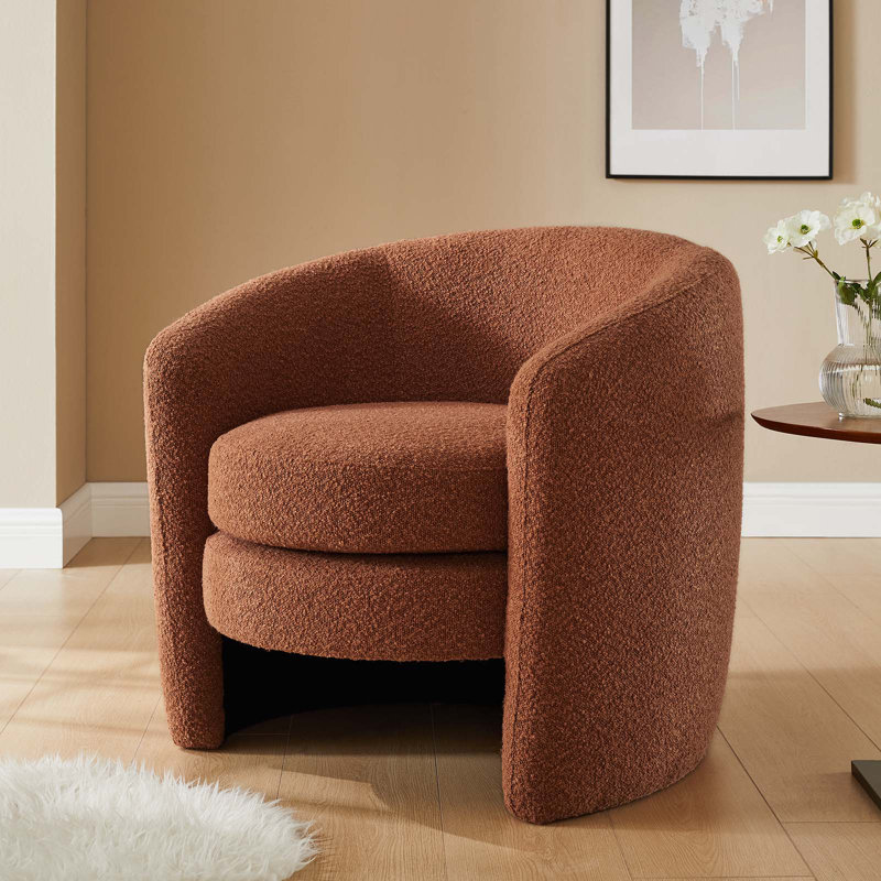 Modway Affinity 31.1'' Wide Armchair, Rust Fabric