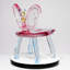 Fauteuil papillon créatif en résine de cristal transparent