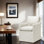 Altaneca 24" W Linen Upholstered Down Fill Desk Chair
