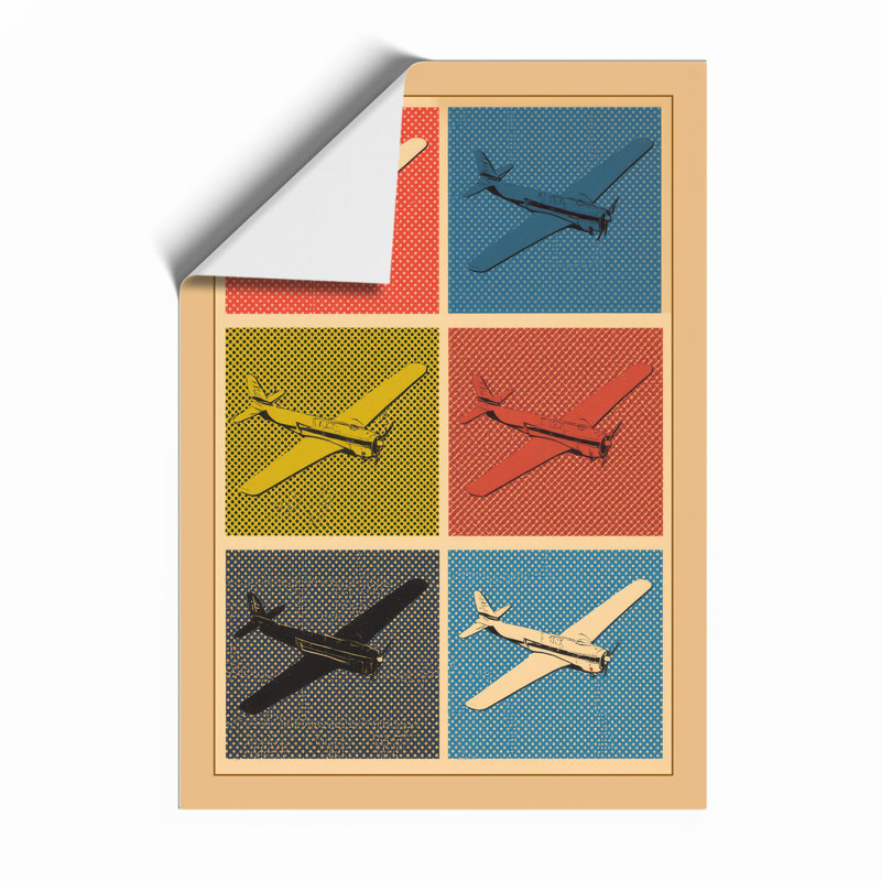 Glider Squadron Mid-Century - Framed Print, A3 - 42.0 x 29.7 cm, Unframed