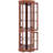 Corner Display Cabinet With 5 Shelves And Lighting, Walnut Look Finish Curio Led Lighting-460379196