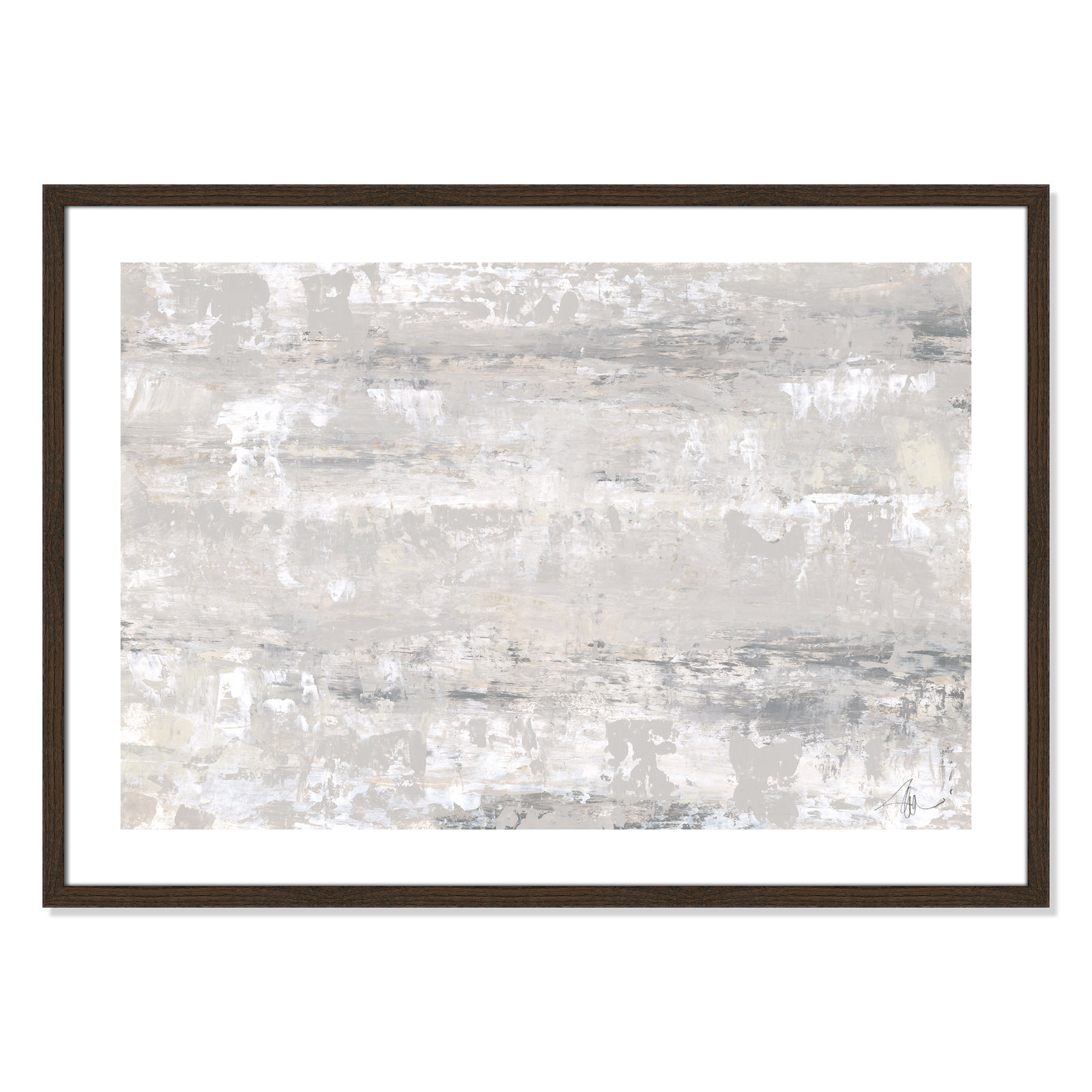 Desert Winds by Filippo Ioco - Print, 25.5" H x 35.5" W x 0.75" D, Walnut Wood Framed Paper