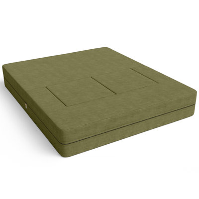 Shontae Zipline Convertible Sleeper Loveseat & Ottomans, Textured Microvelvet