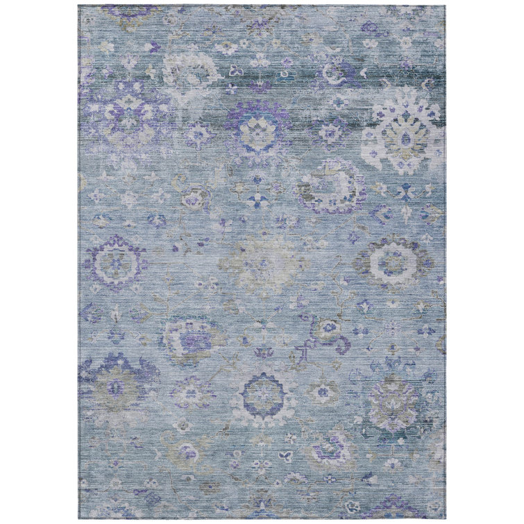Machine Washable Indoor/Outdoor Chantille ACN1107 Sky Rug