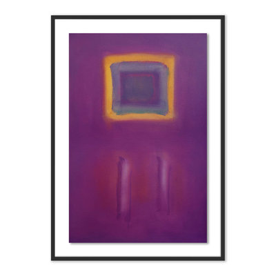Figures In A Souk Purple Print by Charles Stuart