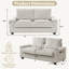 Canapé en velours côtelé 71 po LoveSeat-668629446