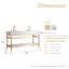 Meuble-lavabo double 60 po avec plateau en pierre d'ingénierie Wilde-1121990179-1122036336