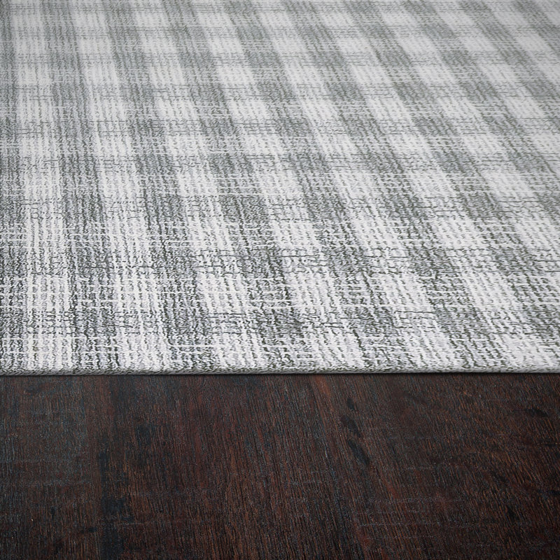 Carreon Wool Plaid Indoor Rug, Rectangle 2' x 4'