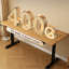 Brown Rectangular Hight adjustable Solid Wood desk-108171360