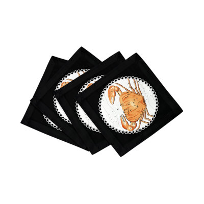 Serviette de table en satin de coton Zodiac Cancer