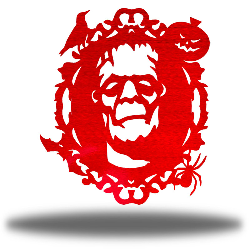 Miroir mural Frankenstein, Rouge, H 30 po x l 26 po x P 0,01 po