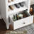 2PCS 8-Shelf Bookcase 71'' H X 20'' W Wood Storage Bookcase With Adjustable Shelves-1588097785