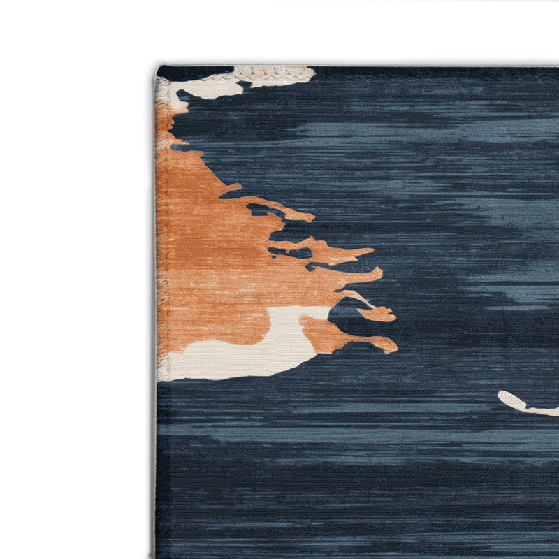 Tapis intérieur et extérieur beige Watercolor, Rectangle 9 pi x 12 pi