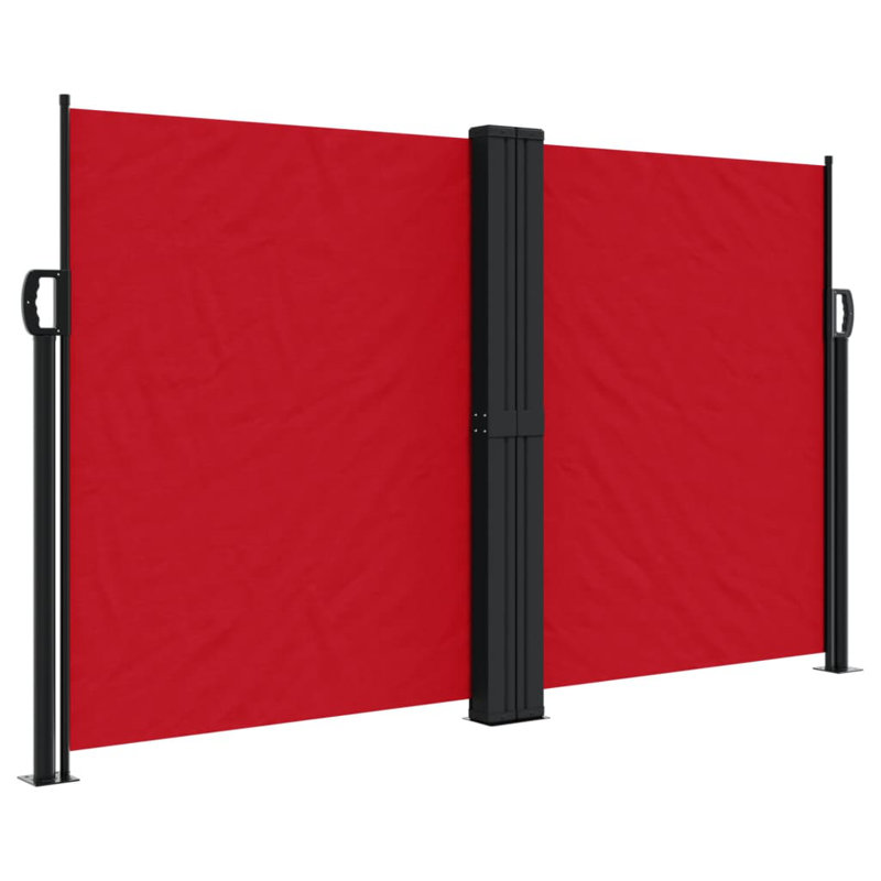 Retractable Side Awning, 140" H x 1000" W, Red