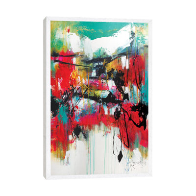 Red Forest Green Sky 1 Piece Painting on Canvas