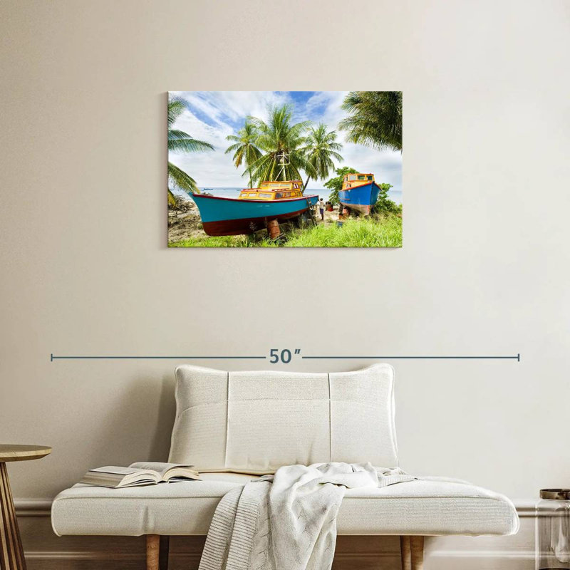 Mehar Six Men's Bay Fishing Boats, 20" H x 30" W