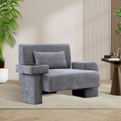 Fauteuil d'appoint rembourré surdimensionné de 48 po de largeur avec coussin