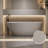 61 in. x 30.7 in. Freestanding Solid Surface Soaking Bathtub with Overflow and Pop-Up Drain-129390864