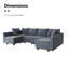 Canapé modulaire en U Coss-2062196884