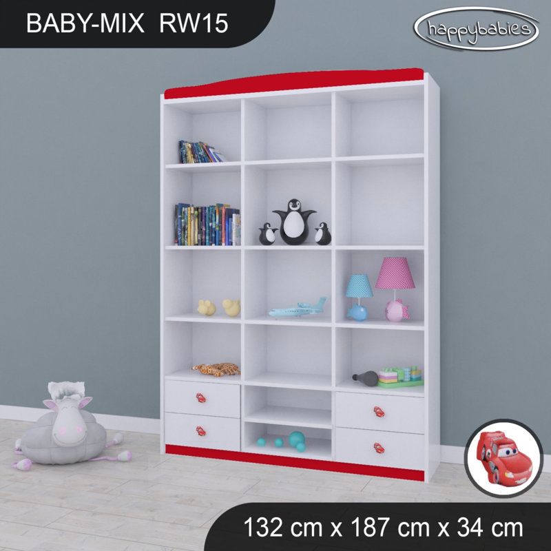Baby Mix 187cm H X 132cm W Kids Cube, Red