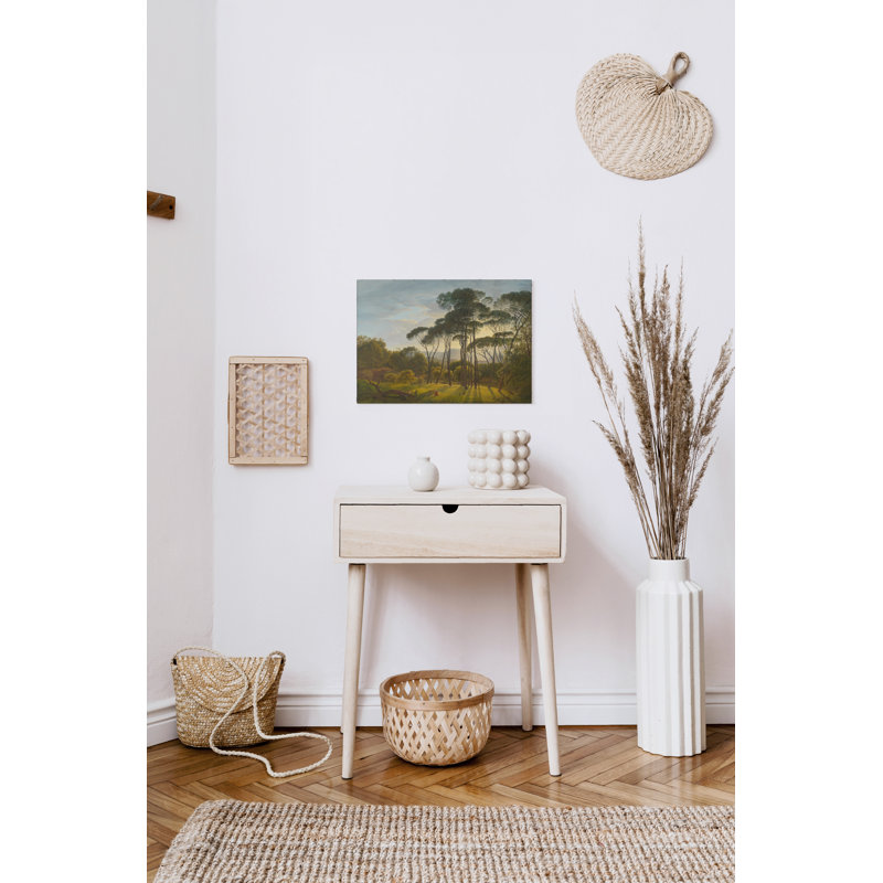 Italian Landscape With Umbrella Pines Print by Hendrik Voogd