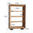 Simple Retro Solid Pine Wood Bookcase