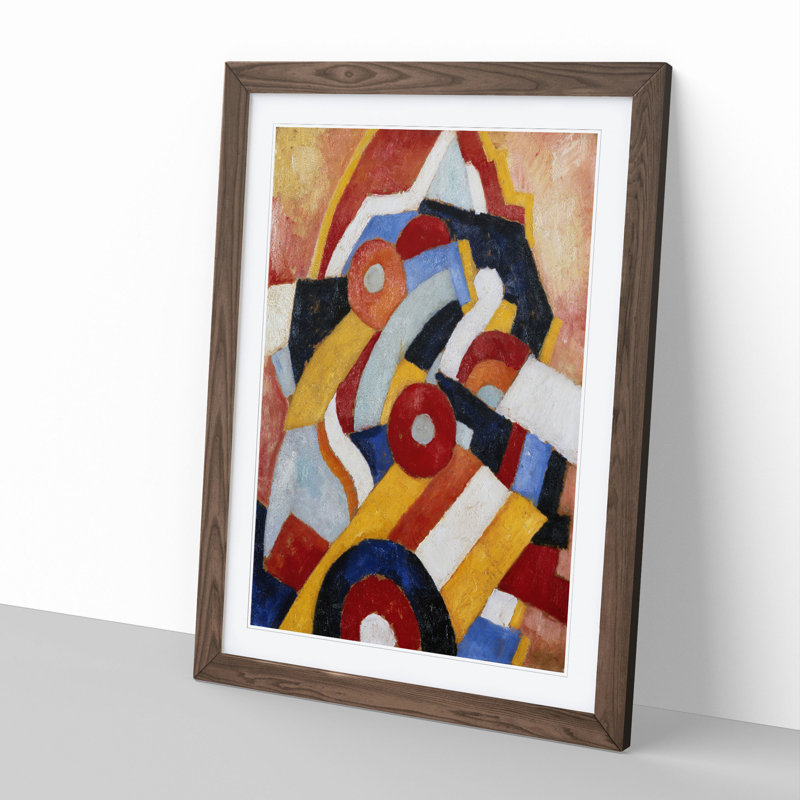 Abstraction Vol.1 by Marsden Hartley - Framed Print, 90cm H x 65cm W x 2cm D, Walnut