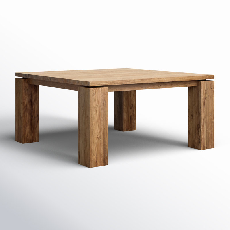 Micah 63" Wide Teak Dining Table, Natural
