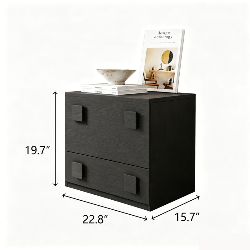 Meuble télé 45,66 po Shavada, meuble de salon, 2 pièces, Noir