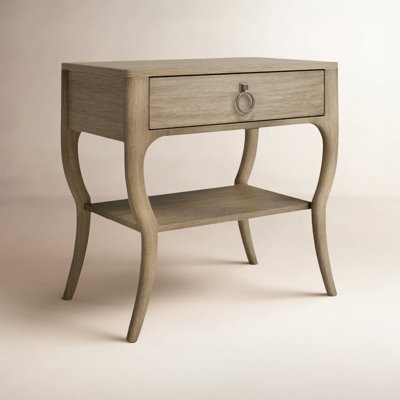 Regan 1-Drawer Oak Nightstand