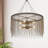Gennett 8 - Light Rubbed Bronze Drum Pendant