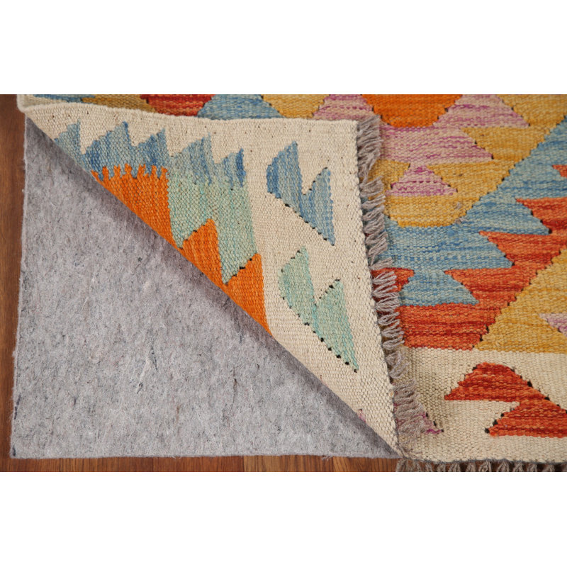 Reversible Wool Kilim Oriental Runner Rug 3x10
