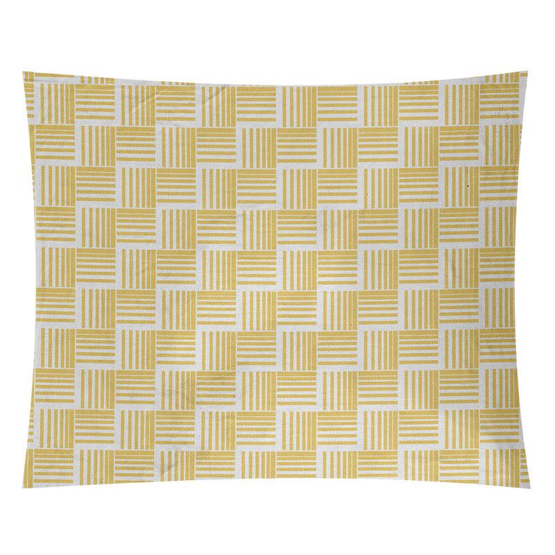 Tapisserie, Jaune/gris, H 27,5 po x l 37,5 po