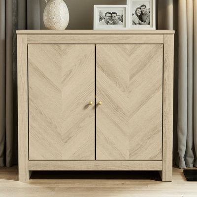 Aleshire Mid-Century Modern 30'' H 2 Door Accent Cabinet
