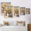 Nature morte aux fleurs jaunes et blanches III - Peinture sur toile-175595010-175595017