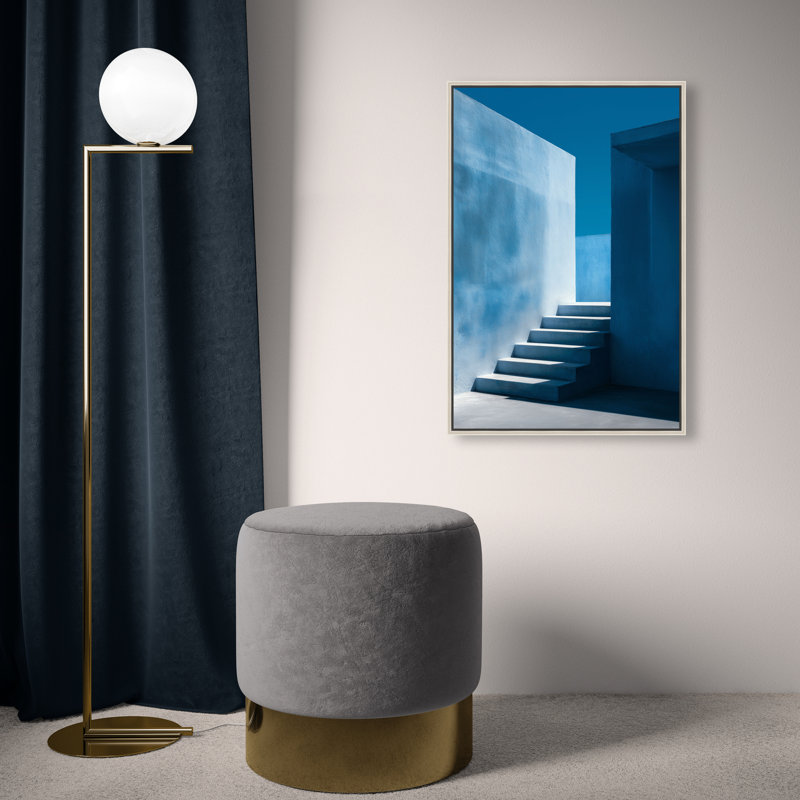 Deep Ocean Walls II Print by Oliver Gal, 25"H x 17"W, Silver Floater Frame