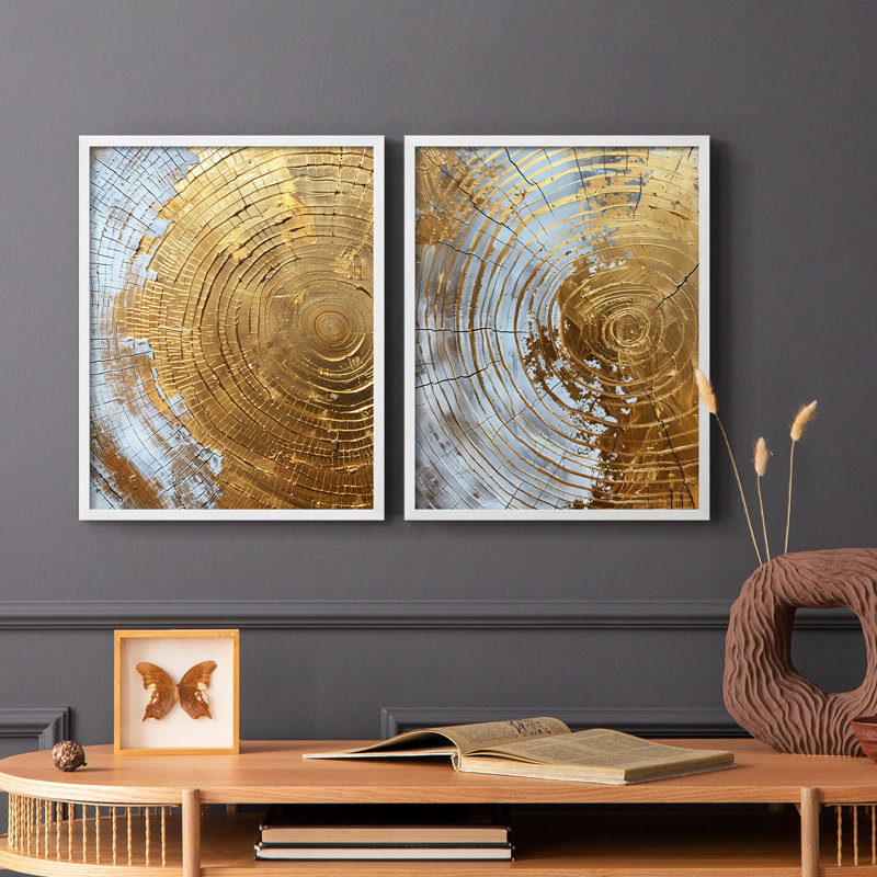Série ABSTRACT Cxxxix - reproduction encadrée de qualité supérieure - prête à être accrochée - aucun clou requis - aucun clou requis
